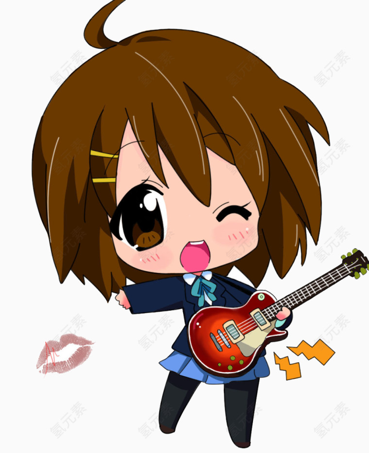 弹吉他的个性女孩儿