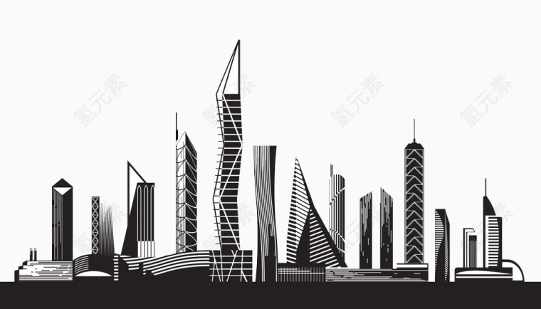 现代风格城市建筑