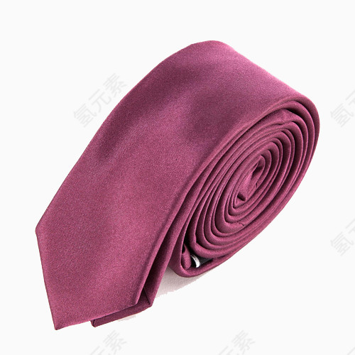 酒红丝绸领带