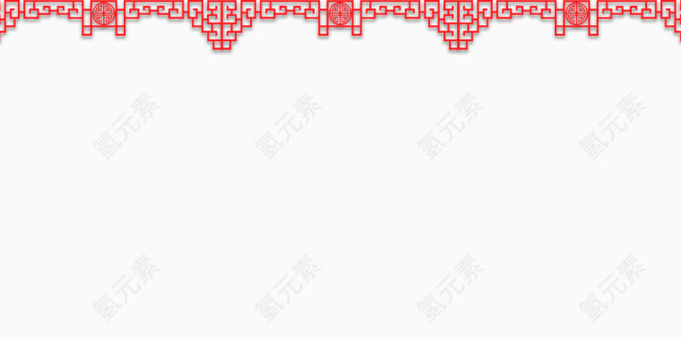 中国风红色镂空装饰