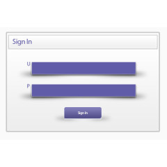 紫色UI登录窗口