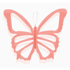 粉色简易的蝴蝶图像