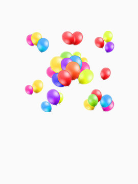 彩色气球矢量图