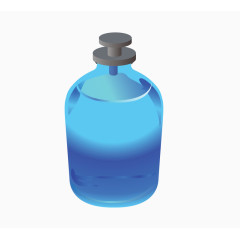 蓝色试剂瓶子