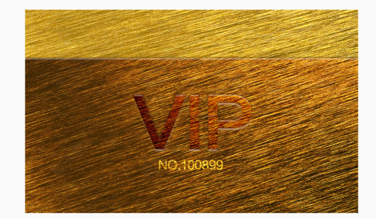 金色丝质VIP卡