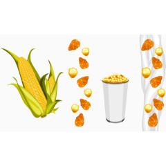 玉米与爆米花