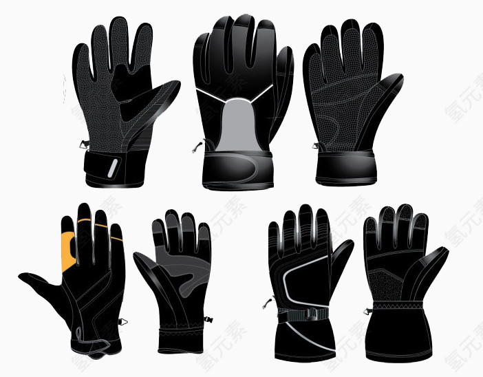 黑色赛车手套