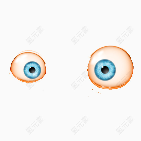 创意3D眼睛插画矢量素材