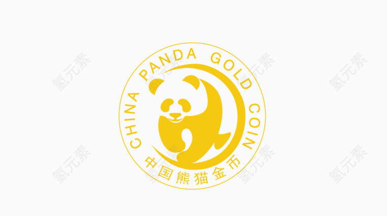 中国金币熊猫logo图案图片图片下载