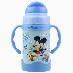 杯子水杯蓝色米老鼠迪士尼水杯