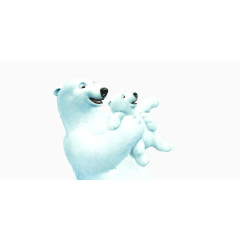 温暖一家北极熊图案