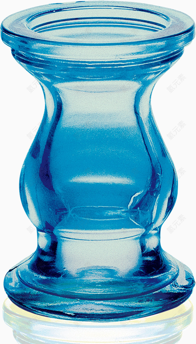 蓝色可爱玻璃瓶子
