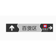 百货区指示牌003303