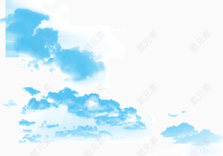 天空中蓝色的云朵