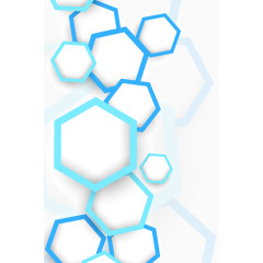 六边形图形背景矢量