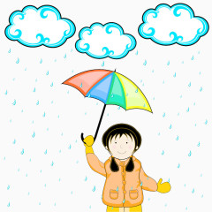 雨滴和雨伞