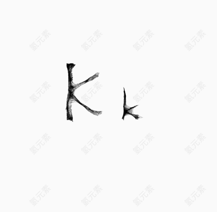 蜘蛛网字母K