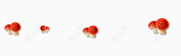 红色的小蘑菇