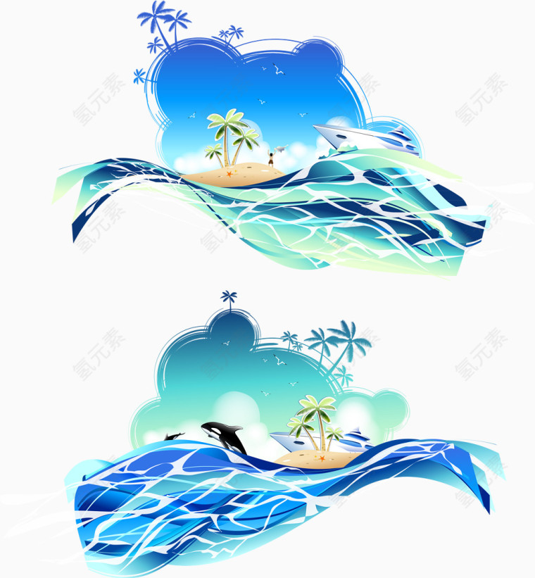 海洋世界矢量