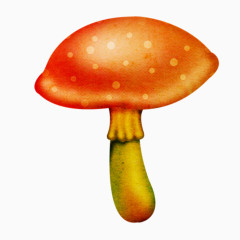 红色蘑菇素材免抠
