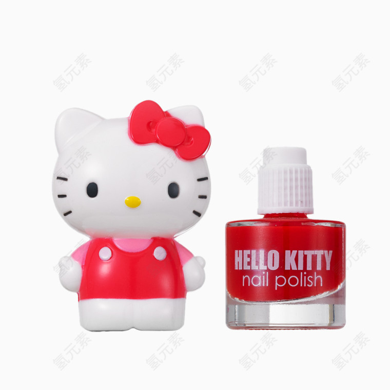 凯蒂猫红色指甲油