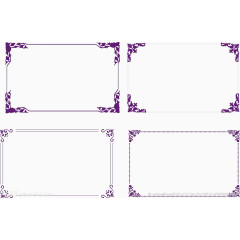 紫色边框