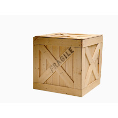 创意合成木板盒子素材