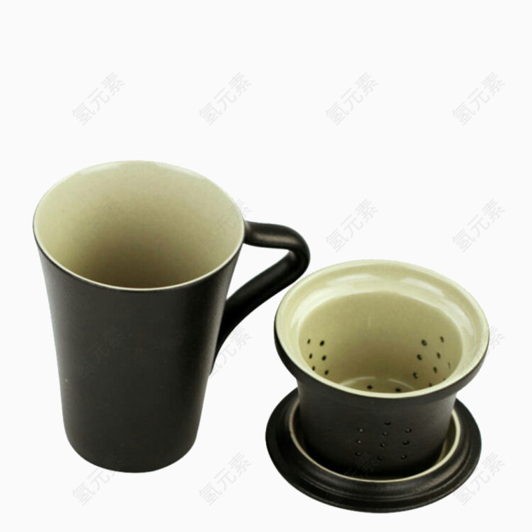 黑色的茶具