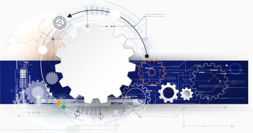 矢量精美齿轮元素背景素材下载