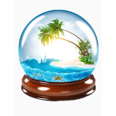 海滩水晶球