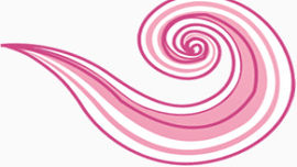 螺旋粉色线条