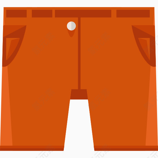 一条橙色的短裤