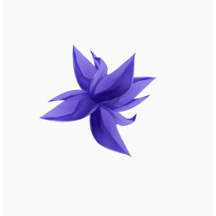紫蓝色神秘花朵