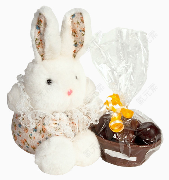 兔子布偶巧克力礼物