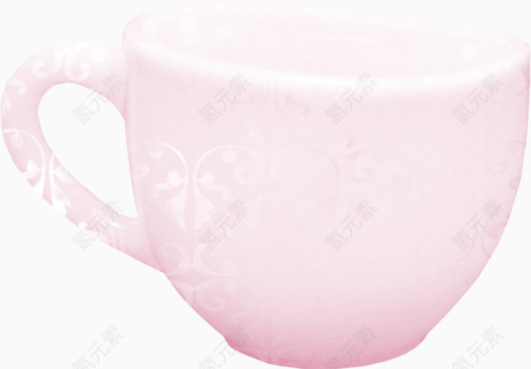 粉色创意水杯