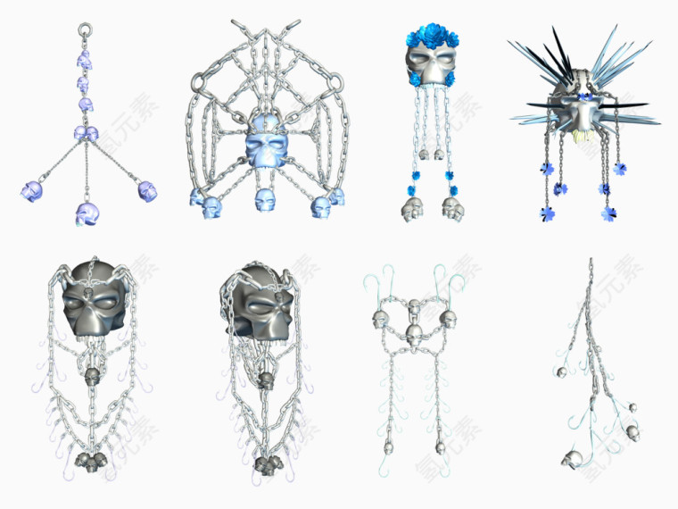 图标骷髅素材免抠