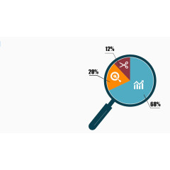 放大镜统计图