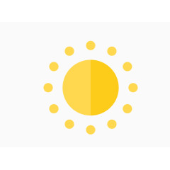 黄色卡通太阳