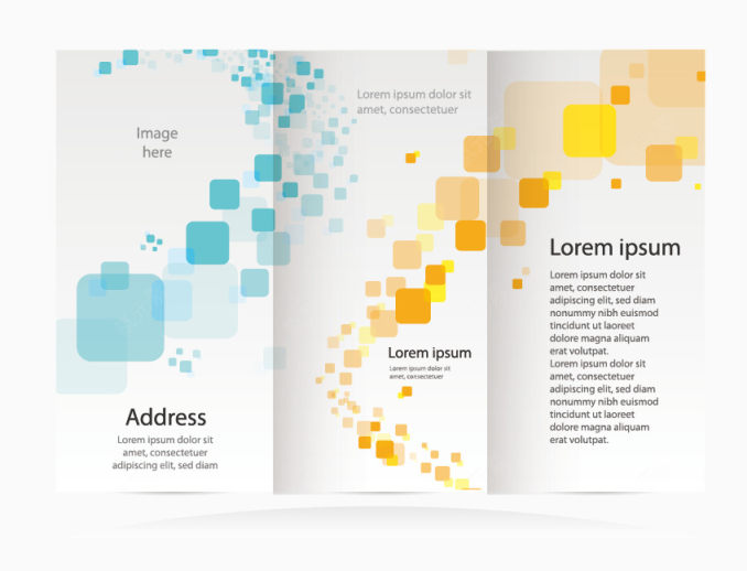三折页设计矢量素材下载