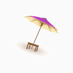 凳子上的伞