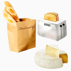 面包和烤面包机