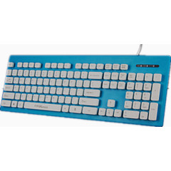 蓝底白键键盘