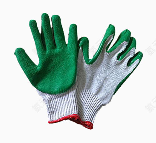 胶皮绿色手套