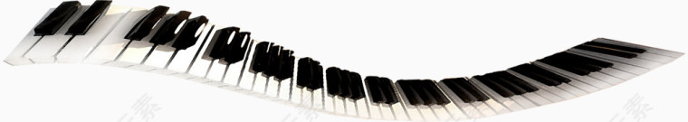 黑白漂亮钢琴键