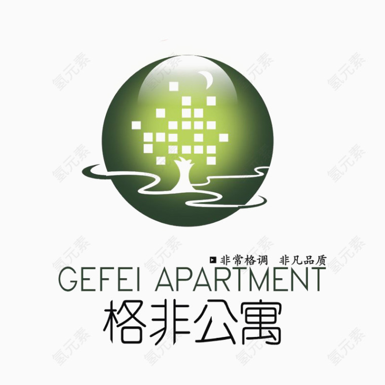 格非公寓标识地产logo