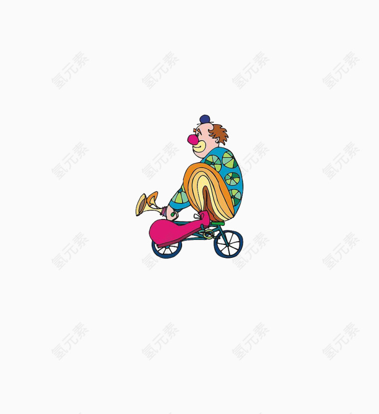 小丑骑小车