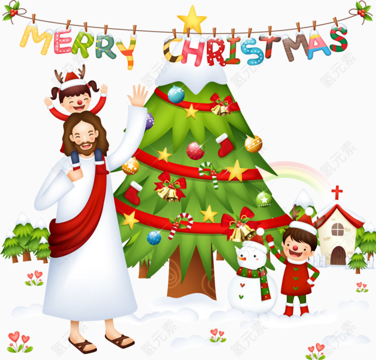 圣诞树与耶稣