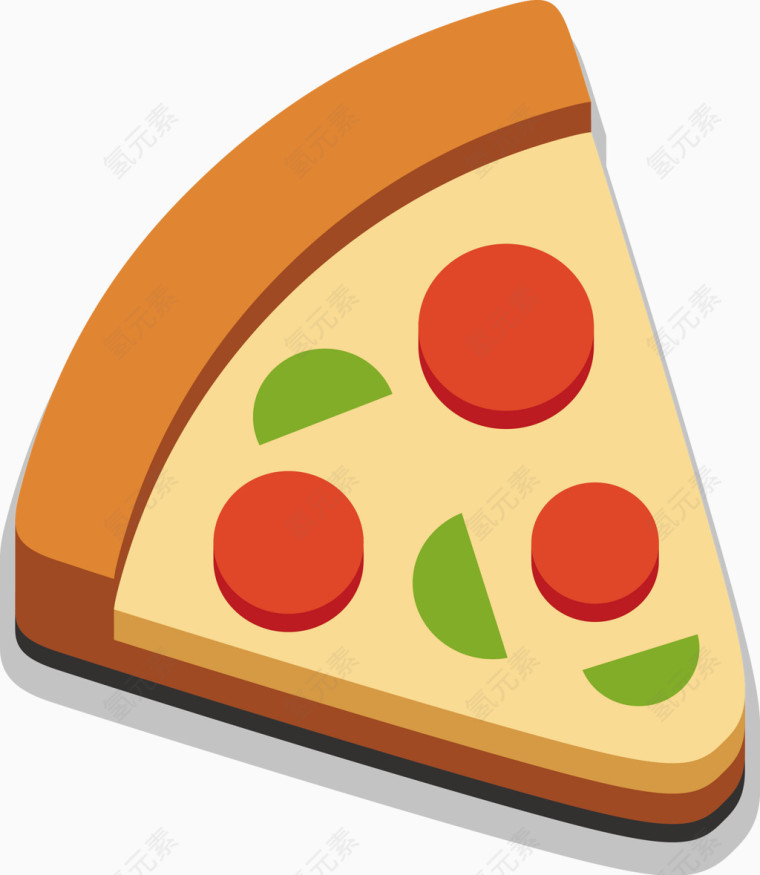 披萨矢量图