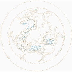 圆形中国风图章