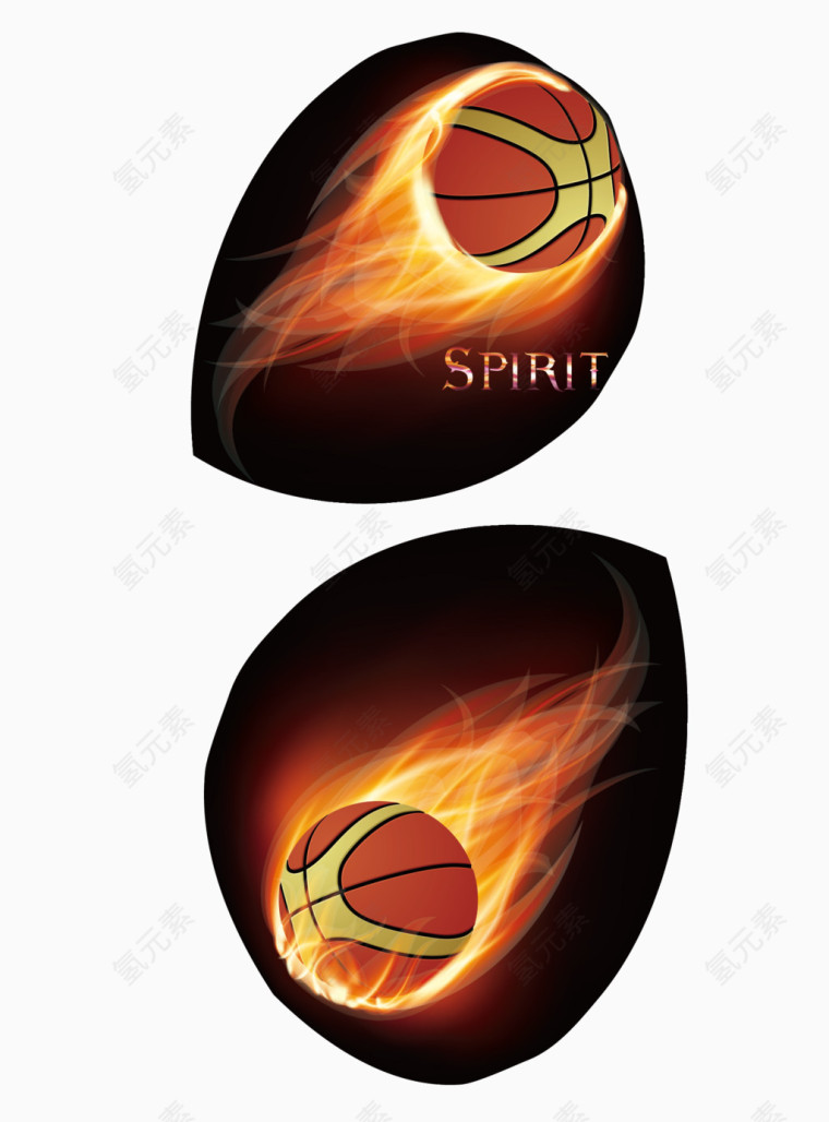 燃烧的篮球图片模板下载